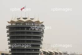 Fans on the tower. Motor Racing - Formula One World Championship - Bahrain Grand Prix - Race Day - Sakhir, Bahrain
