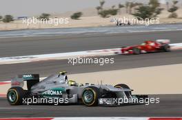 Nico Rosberg (GER), Mercedes AMG Petronas  22.04.2012. Formula 1 World Championship, Rd 4, Bahrain Grand Prix, Sakhir, Bahrain, Race Day