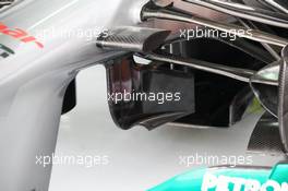 Mercedes AMG F1 W03 front suspension. 21.04.2012. Formula 1 World Championship, Rd 4, Bahrain Grand Prix, Sakhir, Bahrain, Qualifying Day