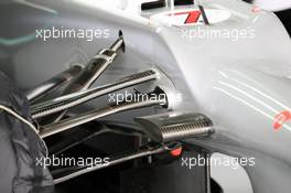 Mercedes AMG F1 W03 front suspension . 21.04.2012. Formula 1 World Championship, Rd 4, Bahrain Grand Prix, Sakhir, Bahrain, Qualifying Day