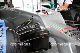 Mercedes AMG F1 W03 nosecone. 21.04.2012. Formula 1 World Championship, Rd 4, Bahrain Grand Prix, Sakhir, Bahrain, Qualifying Day