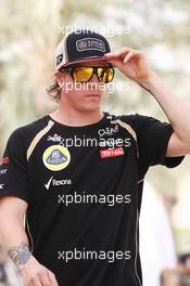 Kimi Raikkonen (FIN) Lotus F1 Team. 21.04.2012. Formula 1 World Championship, Rd 4, Bahrain Grand Prix, Sakhir, Bahrain, Qualifying Day