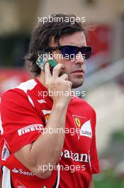 Fernando Alonso (ESP) Ferrari. 21.04.2012. Formula 1 World Championship, Rd 4, Bahrain Grand Prix, Sakhir, Bahrain, Qualifying Day
