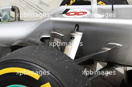 Mercedes AMG F1 W03 front suspension  detail. 21.04.2012. Formula 1 World Championship, Rd 4, Bahrain Grand Prix, Sakhir, Bahrain, Qualifying Day