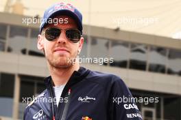 Sebastian Vettel (GER) Red Bull Racing on the drivers parade. Motor Racing - Formula One World Championship - Bahrain Grand Prix - Race Day - Sakhir, Bahrain