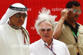 (L to R): Zayed Rashed Al Zayani (BRN) Chairman of Bharain International Circuit with Bernie Ecclestone (GBR) CEO Formula One Group (FOM). Motor Racing - Formula One World Championship - Bahrain Grand Prix - Race Day - Sakhir, Bahrain