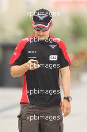 Timo Glock (GER) Marussia F1 Team. 19.04.2012. Formula 1 World Championship, Rd 4, Bahrain Grand Prix, Sakhir, Bahrain, Preparation Day