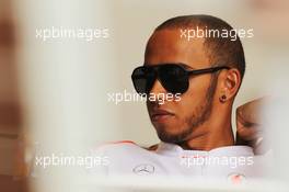 Lewis Hamilton (GBR) McLaren. 19.04.2012. Formula 1 World Championship, Rd 4, Bahrain Grand Prix, Sakhir, Bahrain, Preparation Day