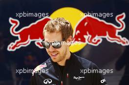 Sebastian Vettel (GER) Red Bull Racing. 19.04.2012. Formula 1 World Championship, Rd 4, Bahrain Grand Prix, Sakhir, Bahrain, Preparation Day
