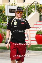 Kimi Raikkonen (FIN) Lotus F1 Team. 19.04.2012. Formula 1 World Championship, Rd 4, Bahrain Grand Prix, Sakhir, Bahrain, Preparation Day