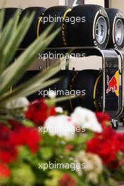 Pirelli tyres. 19.04.2012. Formula 1 World Championship, Rd 4, Bahrain Grand Prix, Sakhir, Bahrain, Preparation Day