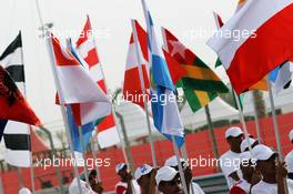 Circuit display practice. 19.04.2012. Formula 1 World Championship, Rd 4, Bahrain Grand Prix, Sakhir, Bahrain, Preparation Day