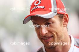 Jenson Button (GBR) McLaren. 19.04.2012. Formula 1 World Championship, Rd 4, Bahrain Grand Prix, Sakhir, Bahrain, Preparation Day