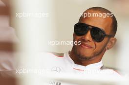 Lewis Hamilton (GBR) McLaren. 19.04.2012. Formula 1 World Championship, Rd 4, Bahrain Grand Prix, Sakhir, Bahrain, Preparation Day
