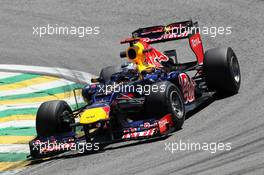 Sebastian Vettel (GER) Red Bull Racing RB8. 23.11.2012. Formula 1 World Championship, Rd 20, Brazilian Grand Prix, Sao Paulo, Brazil, Practice Day.