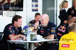 (L to R): Christian Horner (GBR) Red Bull Racing Team Principal and Adrian Newey (GBR) Red Bull Racing Chief Technical Officer. 23.11.2012. Formula 1 World Championship, Rd 20, Brazilian Grand Prix, Sao Paulo, Brazil, Practice Day.