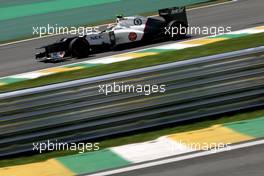 Sergio Perez (MEX), Sauber F1 Team  23.11.2012. Formula 1 World Championship, Rd 20, Brazilian Grand Prix, Sao Paulo, BRA, Practice Day