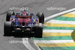 Jean-Eric Vergne (FRA) Scuderia Toro Rosso STR7. 23.11.2012. Formula 1 World Championship, Rd 20, Brazilian Grand Prix, Sao Paulo, Brazil, Practice Day.