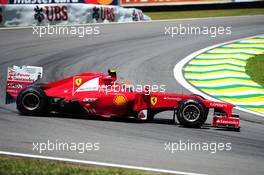 Felipe Massa (BRA) Ferrari F2012 spins. 23.11.2012. Formula 1 World Championship, Rd 20, Brazilian Grand Prix, Sao Paulo, Brazil, Practice Day.