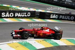 Felipe Massa (BRA) Ferrari F2012. 23.11.2012. Formula 1 World Championship, Rd 20, Brazilian Grand Prix, Sao Paulo, Brazil, Practice Day.