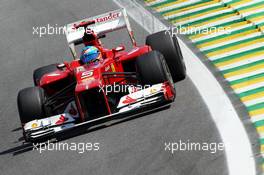 Fernando Alonso (ESP) Ferrari F2012. 23.11.2012. Formula 1 World Championship, Rd 20, Brazilian Grand Prix, Sao Paulo, Brazil, Practice Day.