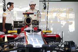 Pedro de la Rosa (GBR), HRT Racing Team  23.11.2012. Formula 1 World Championship, Rd 20, Brazilian Grand Prix, Sao Paulo, BRA, Practice Day