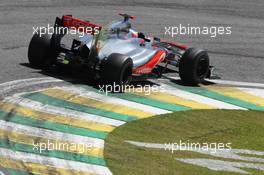 Jenson Button (GBR) McLaren MP4/27. 23.11.2012. Formula 1 World Championship, Rd 20, Brazilian Grand Prix, Sao Paulo, Brazil, Practice Day.
