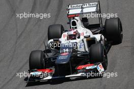 Kamui Kobayashi (JPN) Sauber C31. 23.11.2012. Formula 1 World Championship, Rd 20, Brazilian Grand Prix, Sao Paulo, Brazil, Practice Day.