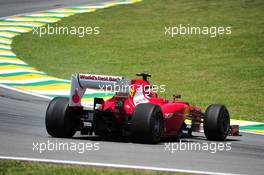 Felipe Massa (BRA) Ferrari F2012 spins. 23.11.2012. Formula 1 World Championship, Rd 20, Brazilian Grand Prix, Sao Paulo, Brazil, Practice Day.
