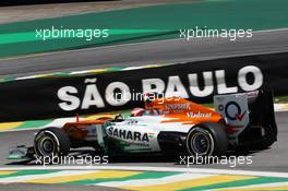 Paul di Resta (GBR) Sahara Force India VJM05. 23.11.2012. Formula 1 World Championship, Rd 20, Brazilian Grand Prix, Sao Paulo, Brazil, Practice Day.