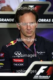 Christian Horner (GBR), Red Bull Racing, Sporting Director  23.11.2012. Formula 1 World Championship, Rd 20, Brazilian Grand Prix, Sao Paulo, BRA, Practice Day