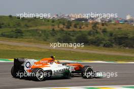 Nico Hulkenberg (GER) Sahara Force India F1 VJM05. 23.11.2012. Formula 1 World Championship, Rd 20, Brazilian Grand Prix, Sao Paulo, Brazil, Practice Day.