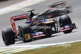 Jean-Eric Vergne (FRA) Scuderia Toro Rosso STR7. 23.11.2012. Formula 1 World Championship, Rd 20, Brazilian Grand Prix, Sao Paulo, Brazil, Practice Day.