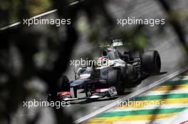 Sergio Perez (MEX) Sauber C31. 23.11.2012. Formula 1 World Championship, Rd 20, Brazilian Grand Prix, Sao Paulo, Brazil, Practice Day.