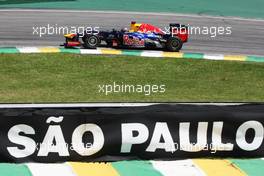 Sebastian Vettel (GER) Red Bull Racing RB8. 23.11.2012. Formula 1 World Championship, Rd 20, Brazilian Grand Prix, Sao Paulo, Brazil, Practice Day.