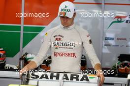 Nico Hulkenberg (GER) Sahara Force India F1 VJM05. 25.11.2012. Formula 1 World Championship, Rd 20, Brazilian Grand Prix, Sao Paulo, Brazil, Race Day.