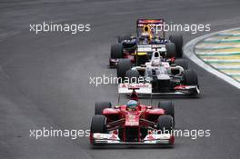 Fernando Alonso (ESP) Ferrari F2012. 25.11.2012. Formula 1 World Championship, Rd 20, Brazilian Grand Prix, Sao Paulo, Brazil, Race Day.
