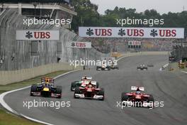 Mark Webber (AUS), Red Bull Racing, Felipe Massa (BRA), Scuderia Ferrari and Fernando Alonso (ESP), Scuderia Ferrari  25.11.2012. Formula 1 World Championship, Rd 20, Brazilian Grand Prix, Sao Paulo, BRA, Race Day