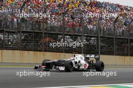 Kamui Kobayashi (JPN) Sauber C31. 25.11.2012. Formula 1 World Championship, Rd 20, Brazilian Grand Prix, Sao Paulo, Brazil, Race Day.