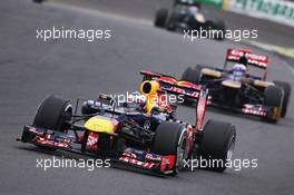 Sebastian Vettel (GER) Red Bull Racing RB8. 25.11.2012. Formula 1 World Championship, Rd 20, Brazilian Grand Prix, Sao Paulo, Brazil, Race Day.