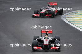 Lewis Hamilton (GBR) McLaren MP4/27. 25.11.2012. Formula 1 World Championship, Rd 20, Brazilian Grand Prix, Sao Paulo, Brazil, Race Day.