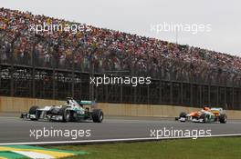 Nico Rosberg (GER) Mercedes AMG F1 W03. 25.11.2012. Formula 1 World Championship, Rd 20, Brazilian Grand Prix, Sao Paulo, Brazil, Race Day.