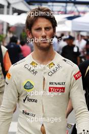 Romain Grosjean (FRA) Lotus F1 Team. 24.11.2012. Formula 1 World Championship, Rd 20, Brazilian Grand Prix, Sao Paulo, Brazil, Qualifying Day.
