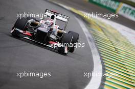 Kamui Kobayashi (JPN) Sauber C31. 24.11.2012. Formula 1 World Championship, Rd 20, Brazilian Grand Prix, Sao Paulo, Brazil, Qualifying Day.