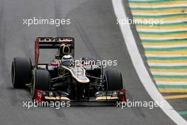 Kimi Raikkonen (FIN), Lotus F1 Team  24.11.2012. Formula 1 World Championship, Rd 20, Brazilian Grand Prix, Sao Paulo, BRA, Qualifying Day