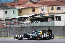Vitaly Petrov (RUS) Caterham CT01. 24.11.2012. Formula 1 World Championship, Rd 20, Brazilian Grand Prix, Sao Paulo, Brazil, Qualifying Day.