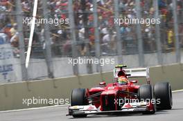 Felipe Massa (BRA) Ferrari F2012. 24.11.2012. Formula 1 World Championship, Rd 20, Brazilian Grand Prix, Sao Paulo, Brazil, Qualifying Day.