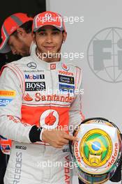 pole for Lewis Hamilton (GBR), McLaren Mercedes  24.11.2012. Formula 1 World Championship, Rd 20, Brazilian Grand Prix, Sao Paulo, BRA, Qualifying Day