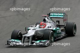 Michael Schumacher (GER), Mercedes GP  24.11.2012. Formula 1 World Championship, Rd 20, Brazilian Grand Prix, Sao Paulo, BRA, Qualifying Day