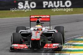 Lewis Hamilton (GBR) McLaren MP4/27. 24.11.2012. Formula 1 World Championship, Rd 20, Brazilian Grand Prix, Sao Paulo, Brazil, Qualifying Day.